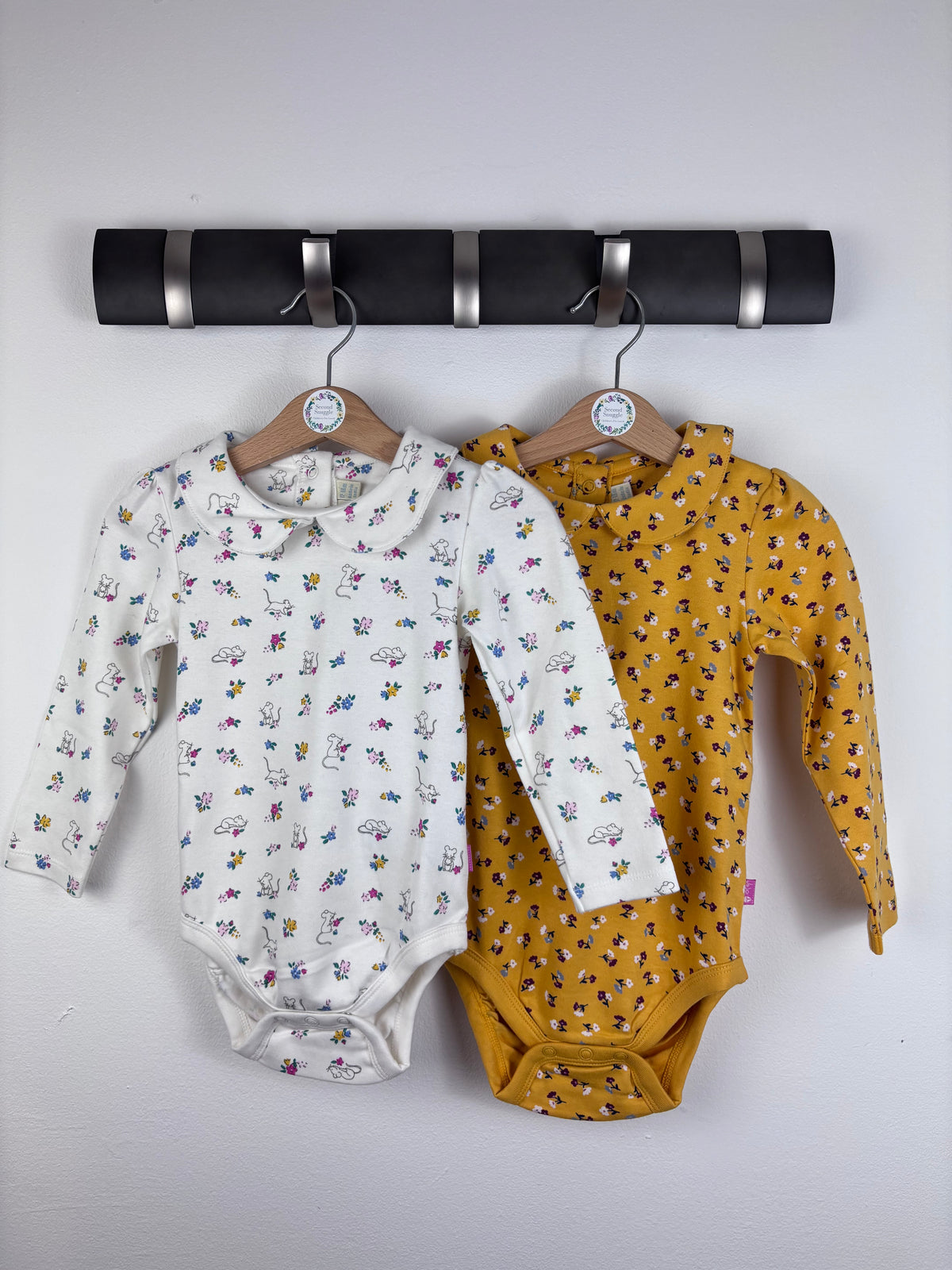 JoJo Maman Bébé Long Sleeve Bodysuits-Vests-Second Snuggle Preloved
