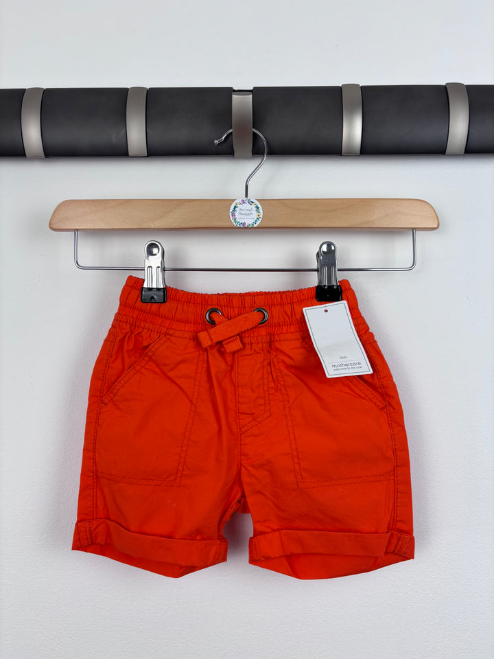 Mothercare Orange Shorts 6-9 Months-Shorts-Second Snuggle Preloved