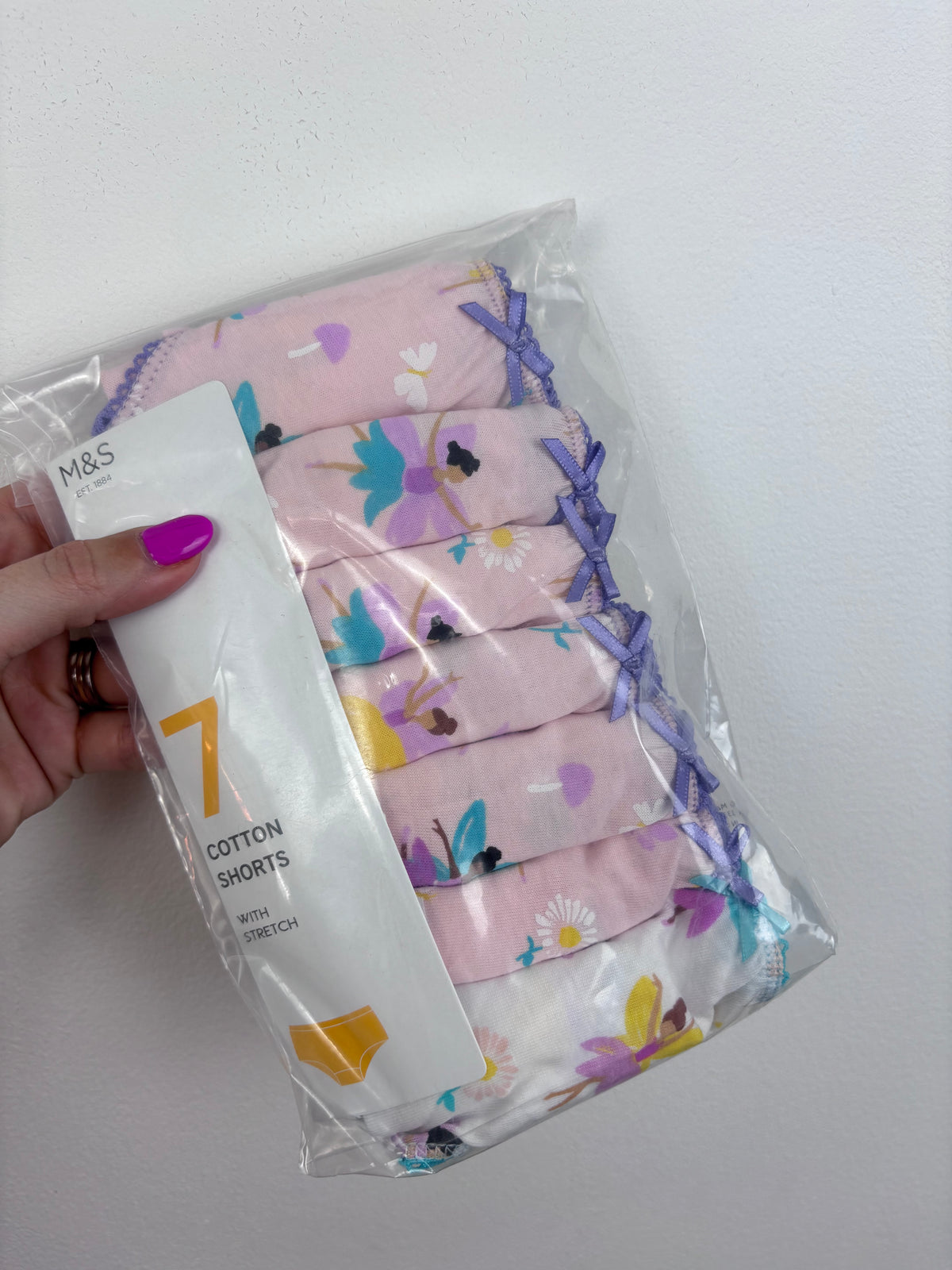 M&S Cotton Fairy Shorts/ Knickers 18-24 Months-Underwear-Second Snuggle Preloved