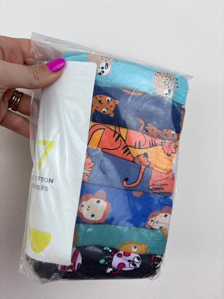 Mixed Pack Of Boys Cotton Briefs-Underwear-Second Snuggle Preloved