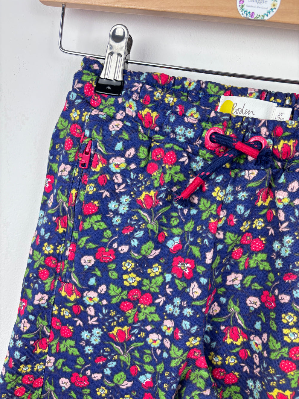 Mini Boden Floral Joggers-Trousers-Second Snuggle Preloved