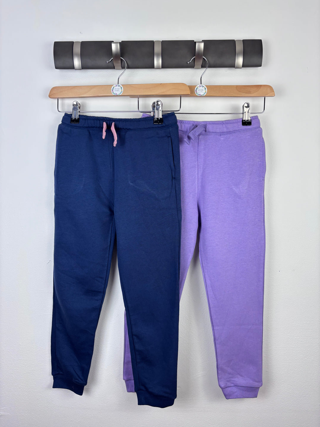 Ex M&S Joggers Navy and Lilac Set Multiple Sizes-Trousers-Second Snuggle Preloved