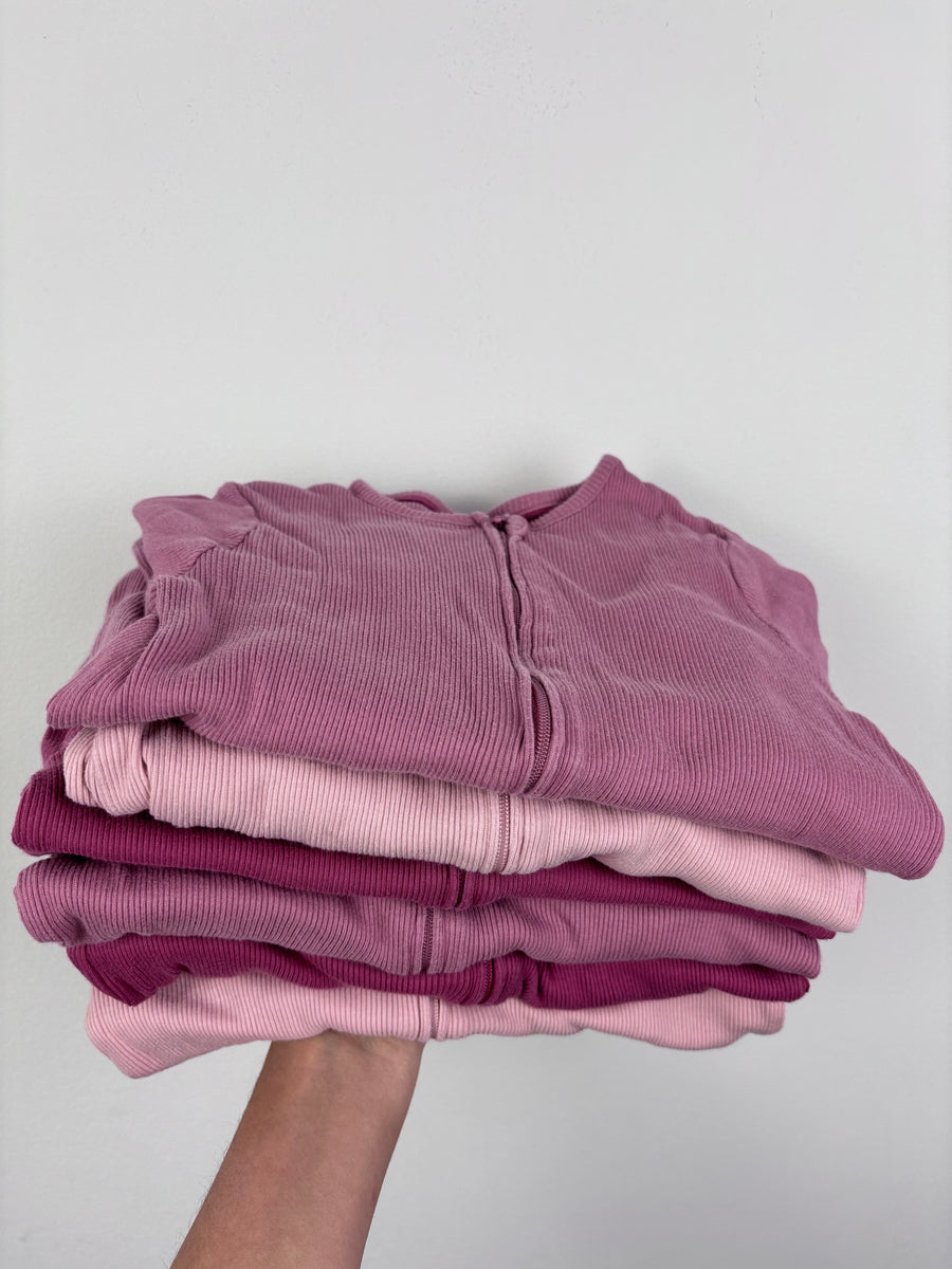 John Lewis Set of 6 Zipped Sleepsuits 12–18 Months-Sleepsuits-Second Snuggle Preloved