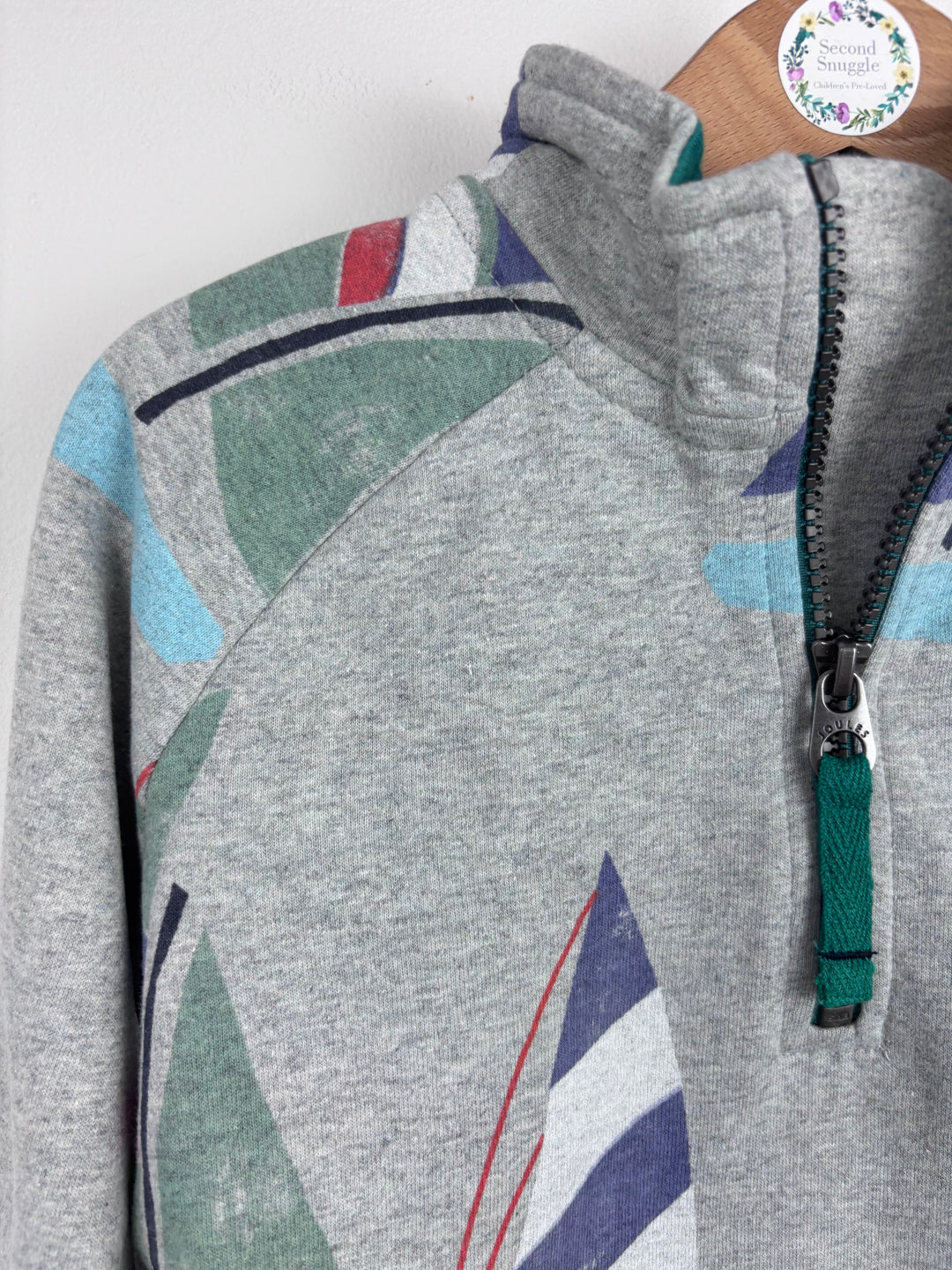 Joules Grey Sailing Sweatshirt 2-3 Years-Jumpers-Second Snuggle Preloved