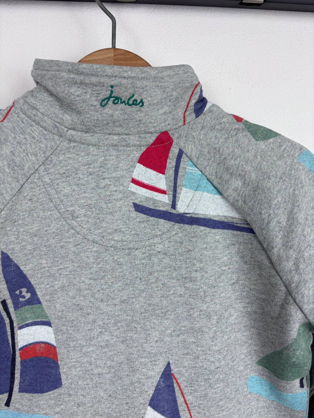 Joules Grey Sailing Sweatshirt 2-3 Years-Jumpers-Second Snuggle Preloved