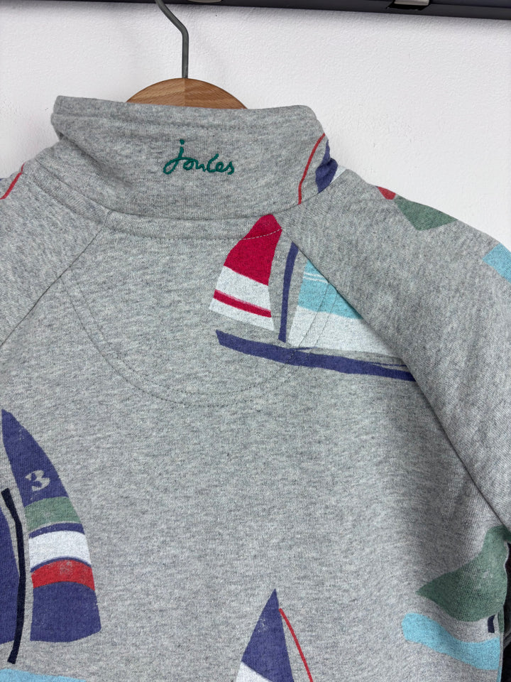 Joules Grey Sailing Sweatshirt 2-3 Years-Jumpers-Second Snuggle Preloved
