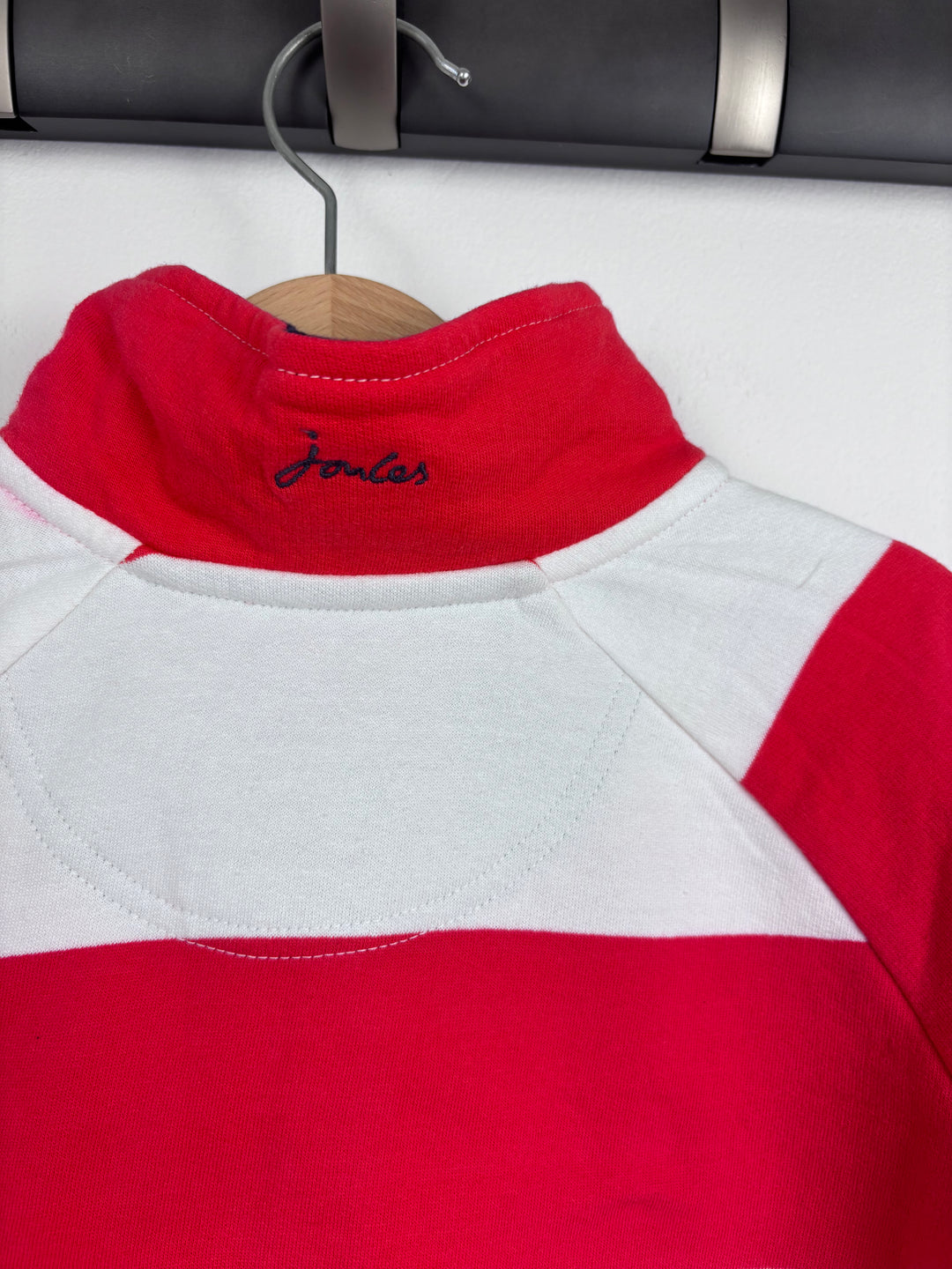 Joules Red Stripe Sweatshirt Various Sizes-Jumpers-Second Snuggle Preloved