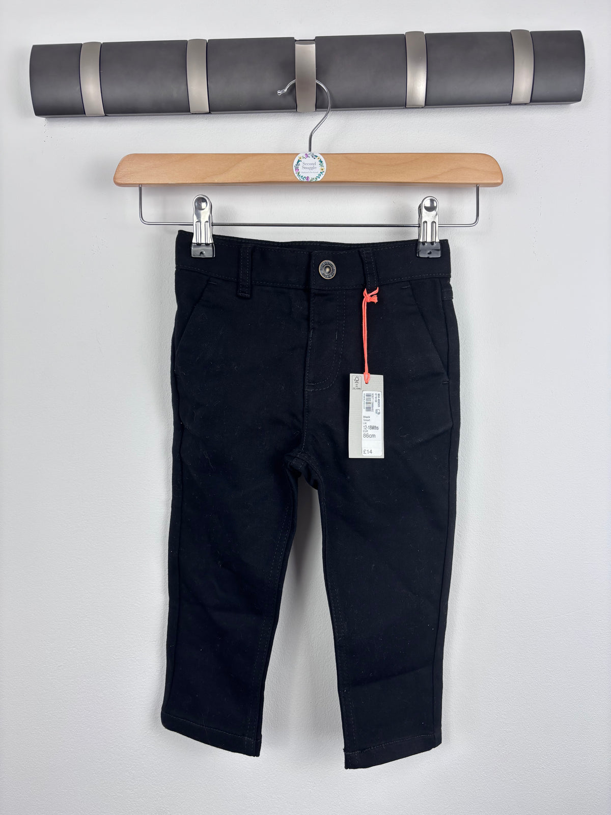 River Island Black Jeans 3-6 Months-Trousers-Second Snuggle Preloved