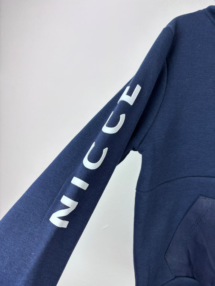Nicce Hoodie And Jogger Set Navy Logo Sleeve Multiple Sizes-Sets-Second Snuggle Preloved
