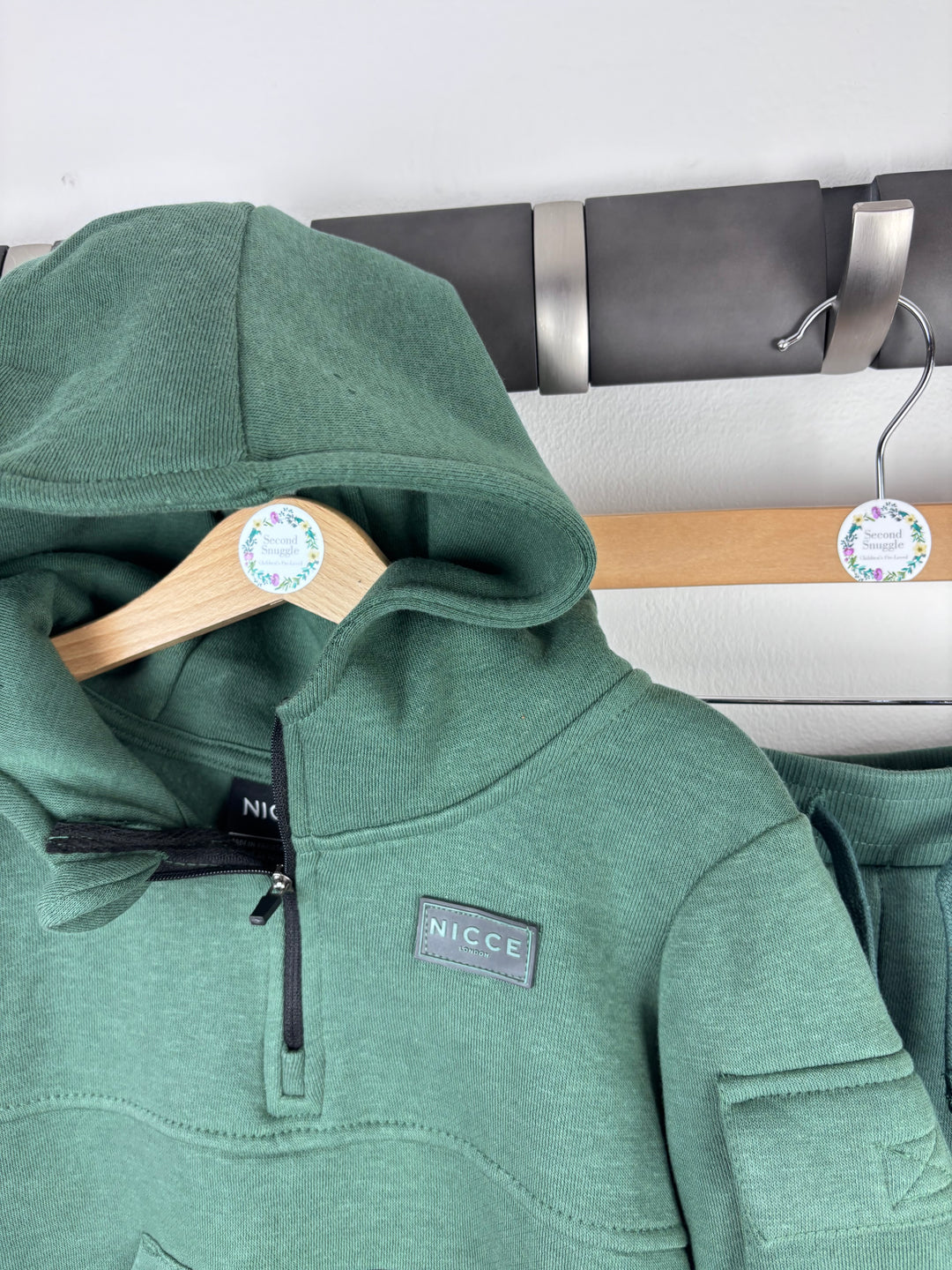 Nicce Hoodie And Jogger Set Green Quarter Zip Multiple Sizes-Sets-Second Snuggle Preloved