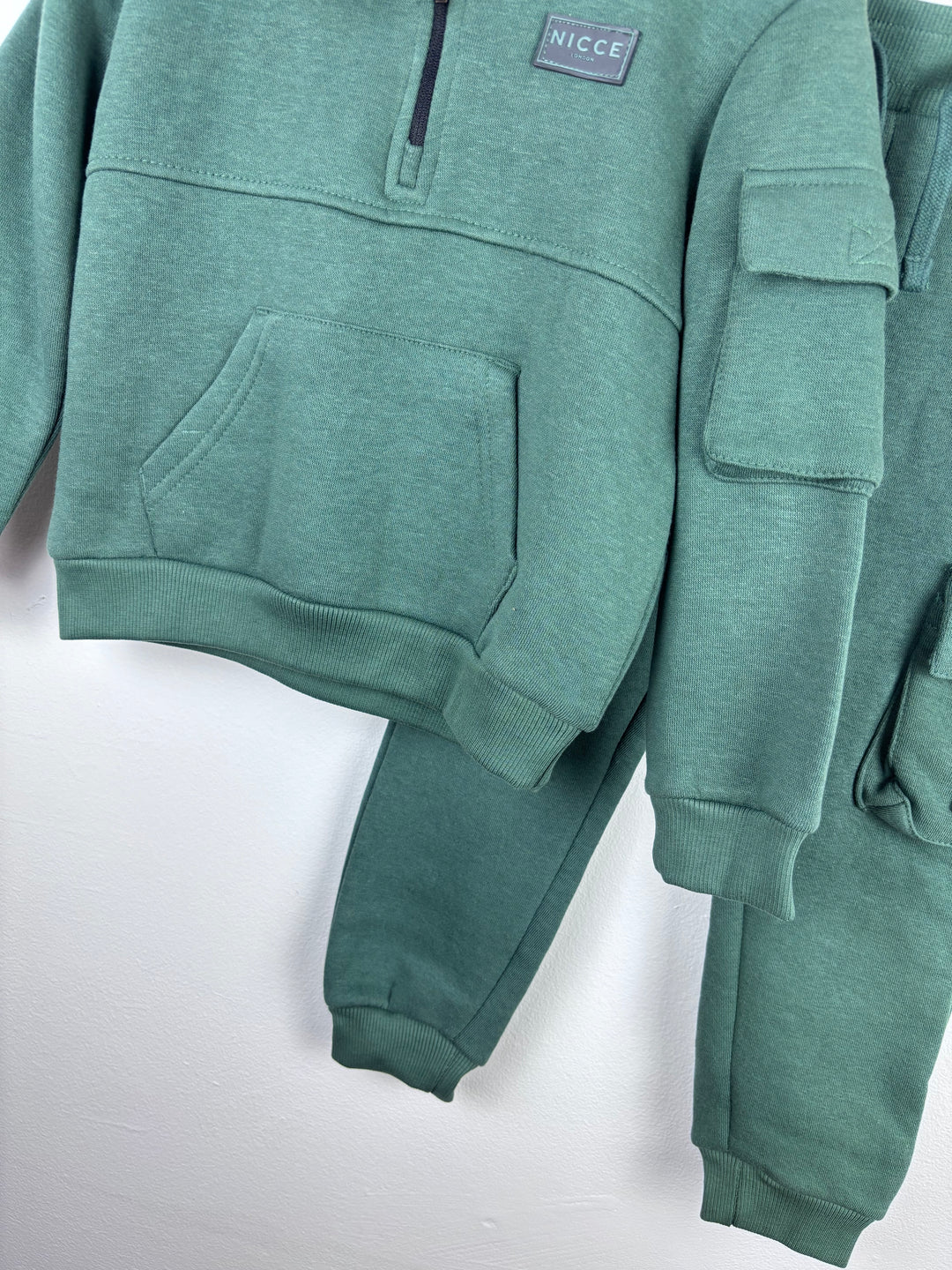 Nicce Hoodie And Jogger Set Green Quarter Zip Multiple Sizes-Sets-Second Snuggle Preloved