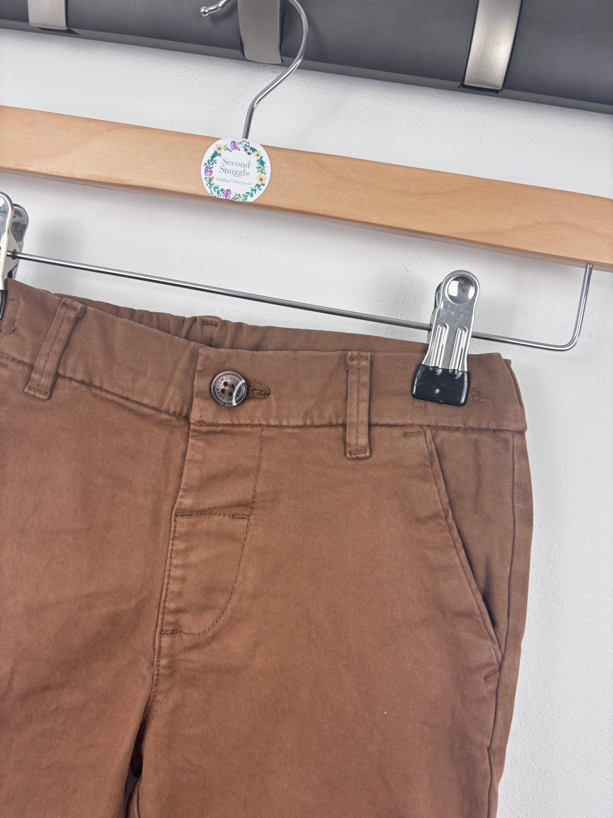 Next Brown Chino Trousers 9-12 Months-Trousers-Second Snuggle Preloved