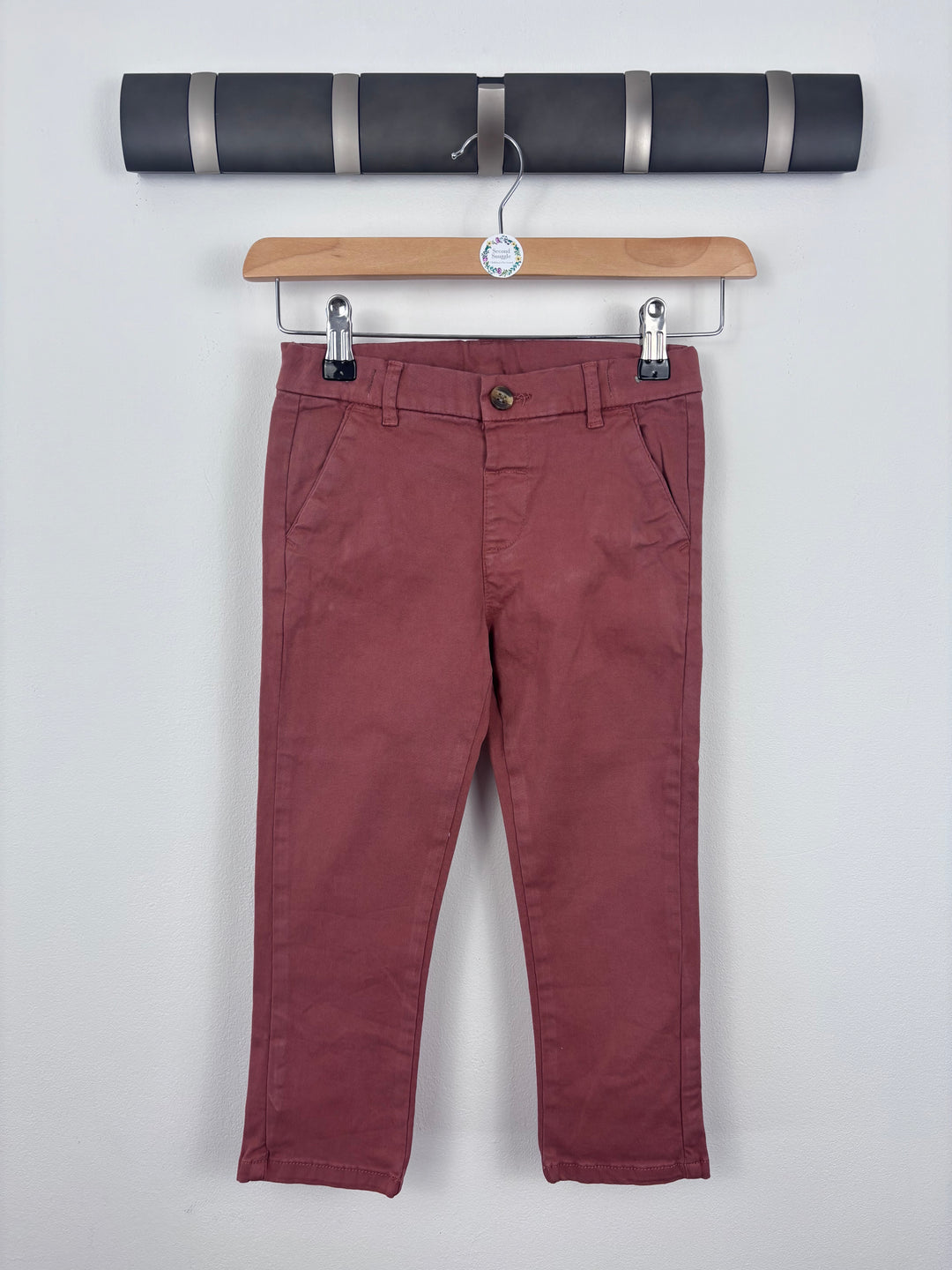 Next Brown Chino Trousers 2-3 Years-Trousers-Second Snuggle Preloved