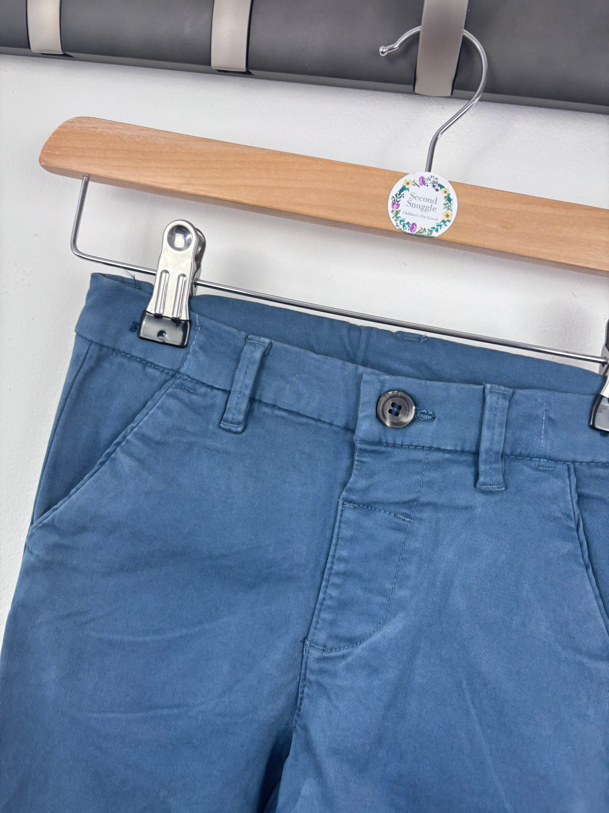 Next Blue Chino Trousers 18-24 Months-Trousers-Second Snuggle Preloved