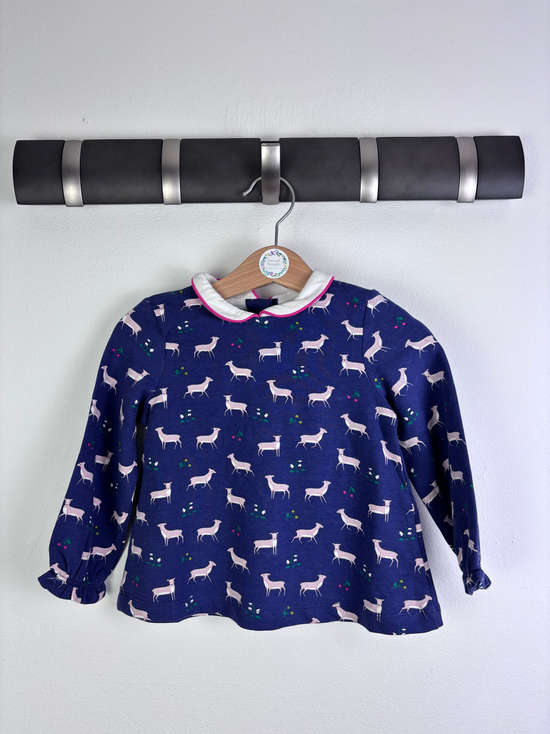 Baby Boden Deer Print Long Sleeve Top Various Sizes-Tops-Second Snuggle Preloved