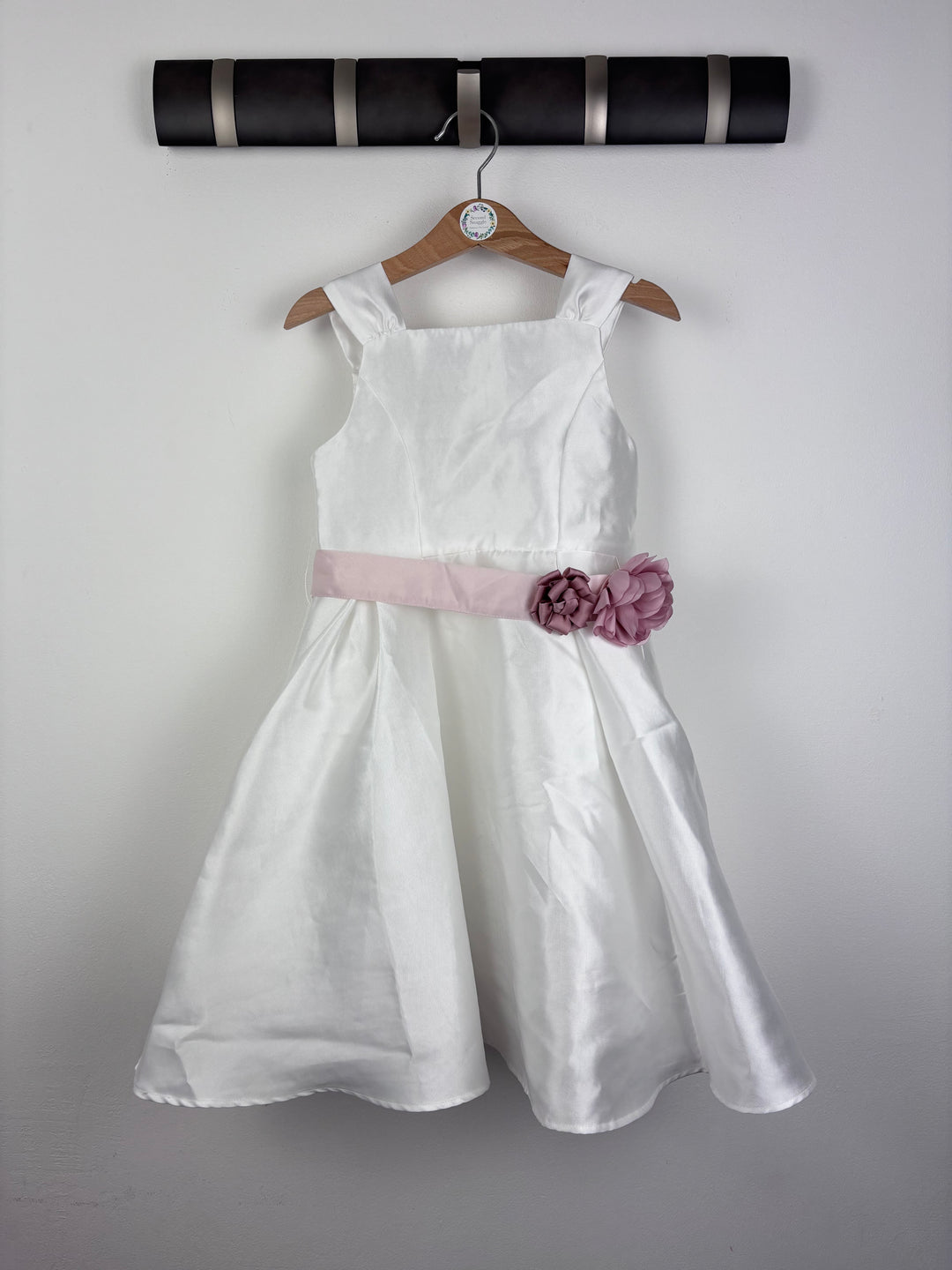 Monsoon White Occasion Dress 4 Years-Dresses-Second Snuggle Preloved