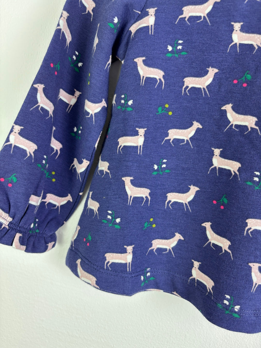 Baby Boden Deer Print Long Sleeve Top Various Sizes-Tops-Second Snuggle Preloved