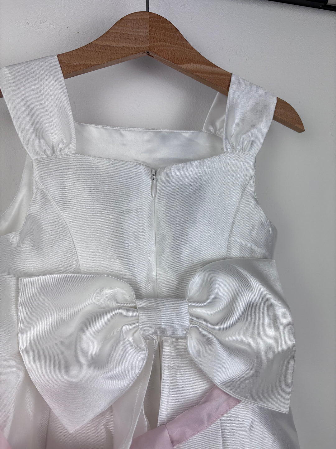 Monsoon White Occasion Dress 4 Years-Dresses-Second Snuggle Preloved