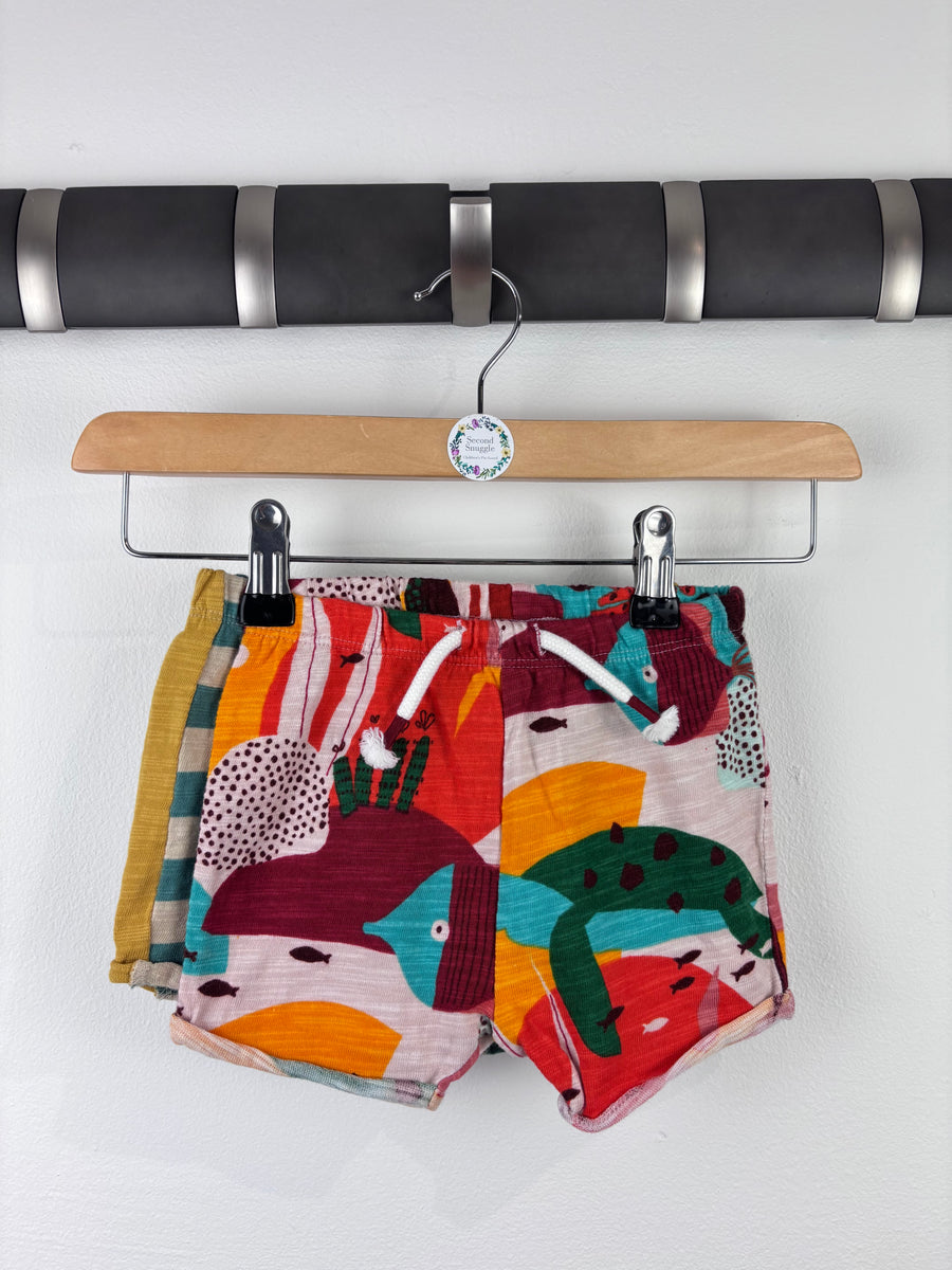 Next Dino Shorts Set Of Two 0-3 Months-Shorts-Second Snuggle Preloved