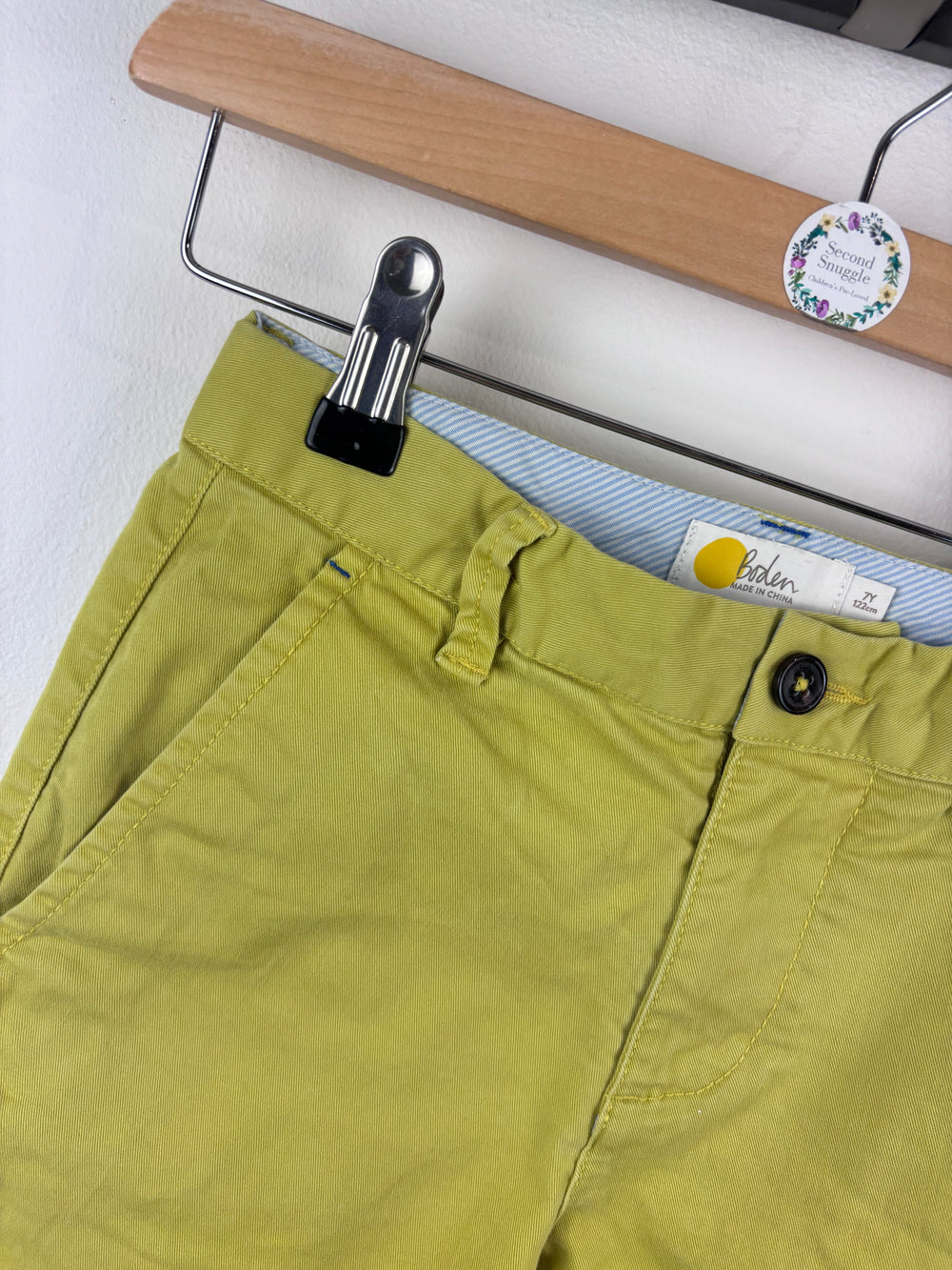 Boden Lime Shorts 7 Years-Shorts-Second Snuggle Preloved