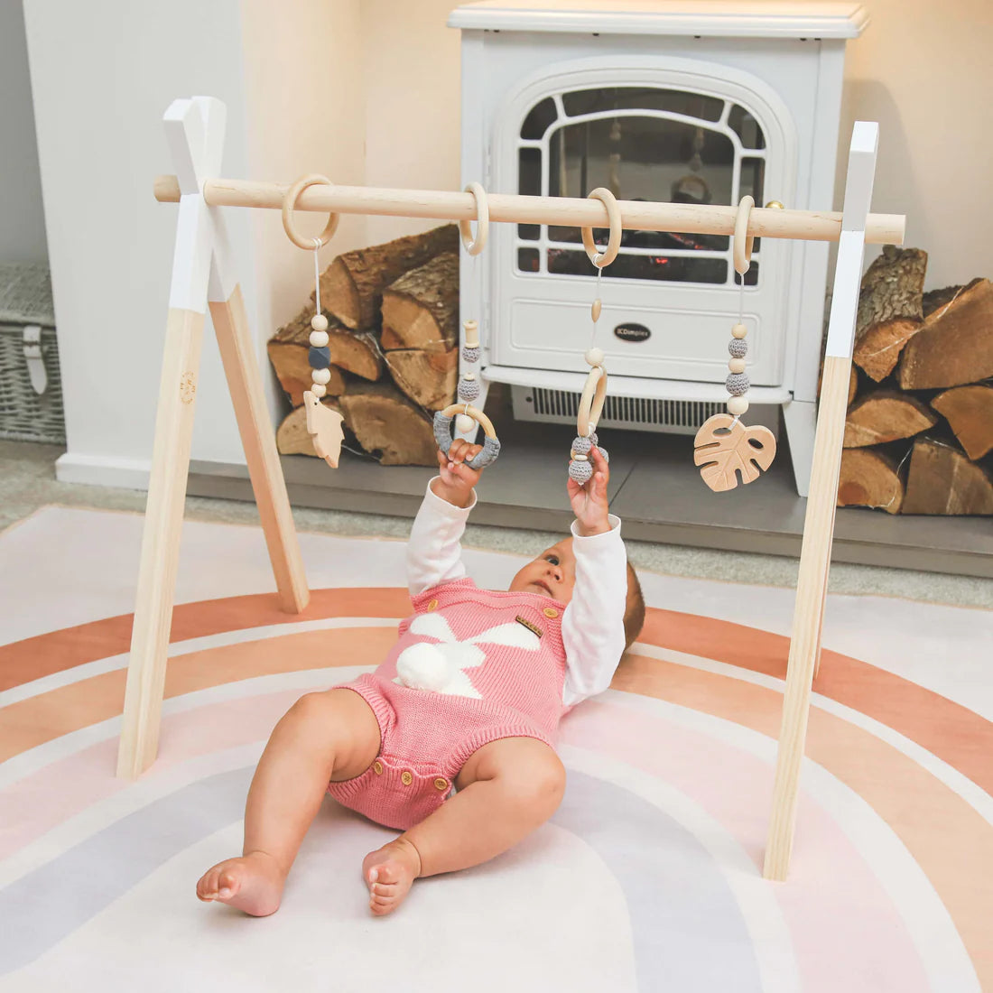 Wooden Baby Gym-Wooden Toys-Second Snuggle Preloved
