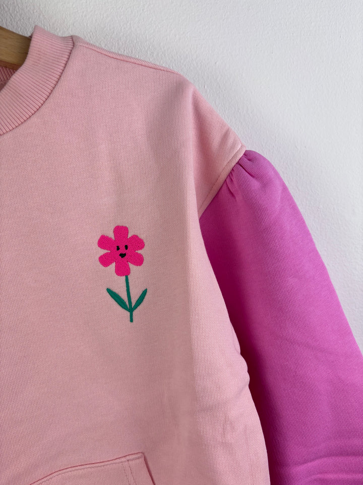 Ex M&S Be Curious Colour Block Sweatshirt Various Sizes-Jumpers-Second Snuggle Preloved