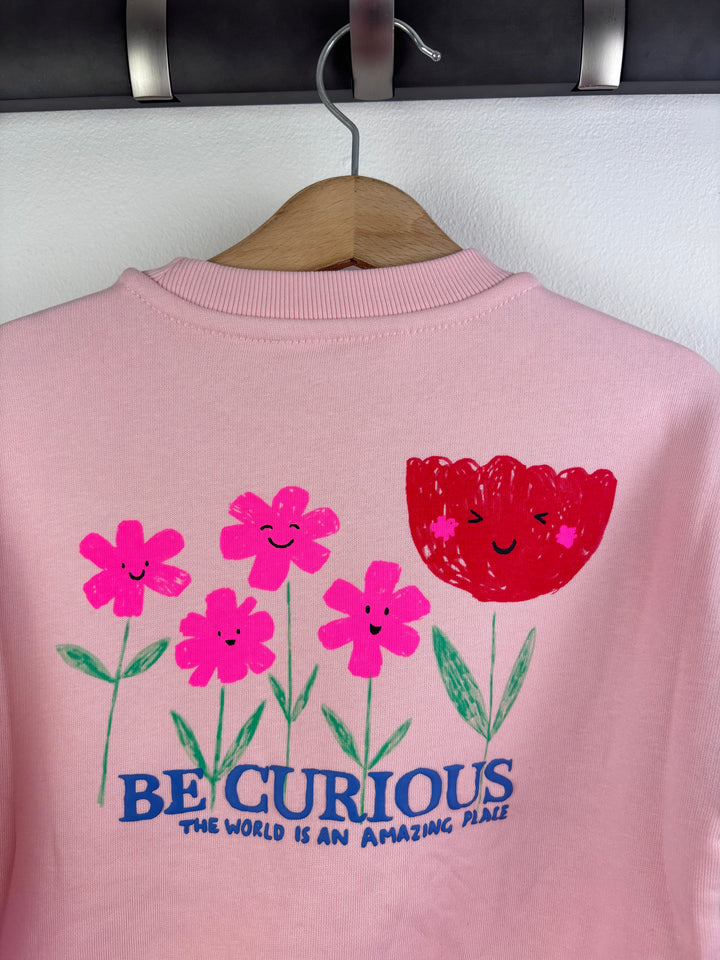 Ex M&S Be Curious Colour Block Sweatshirt Various Sizes-Jumpers-Second Snuggle Preloved