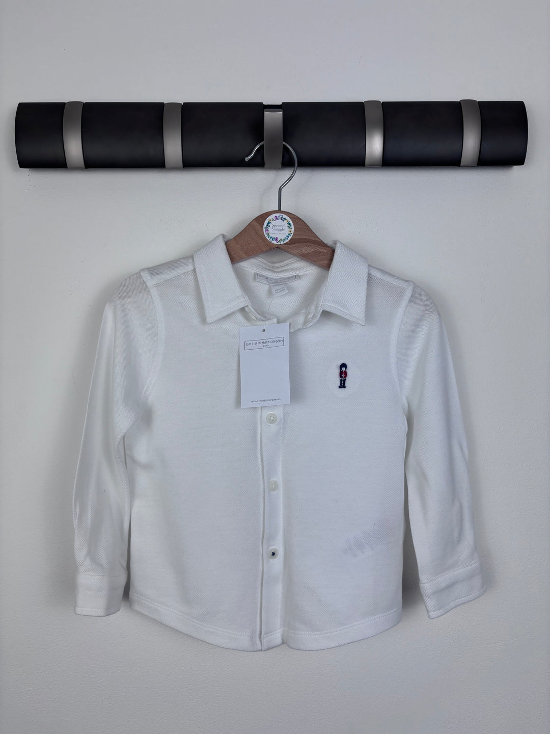 The Little White Company White Guardsman Polo Shirt 12-18 Months