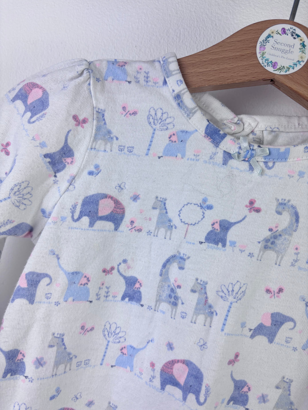 George Safari Animal Pyjamas Cotton Long Sleeve Baby Set 12–18 Months-Night Wear-Second Snuggle Preloved