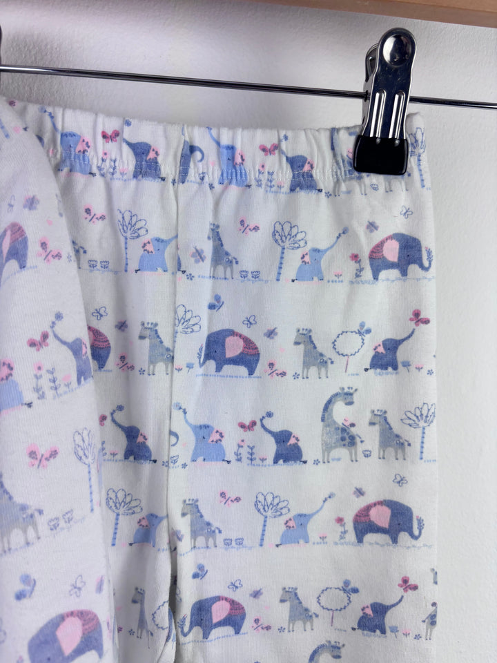 George Safari Animal Pyjamas Cotton Long Sleeve Baby Set 12–18 Months-Night Wear-Second Snuggle Preloved