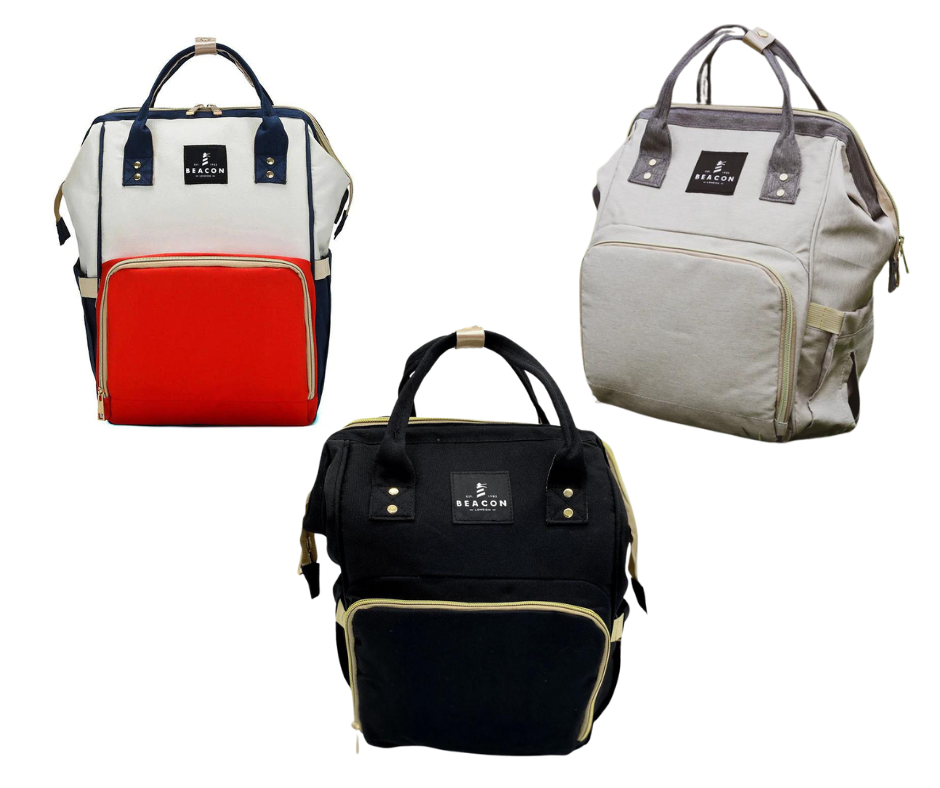 Beacon Changing Bags/ Backpack In Grey-Changing Bags-Second Snuggle Preloved
