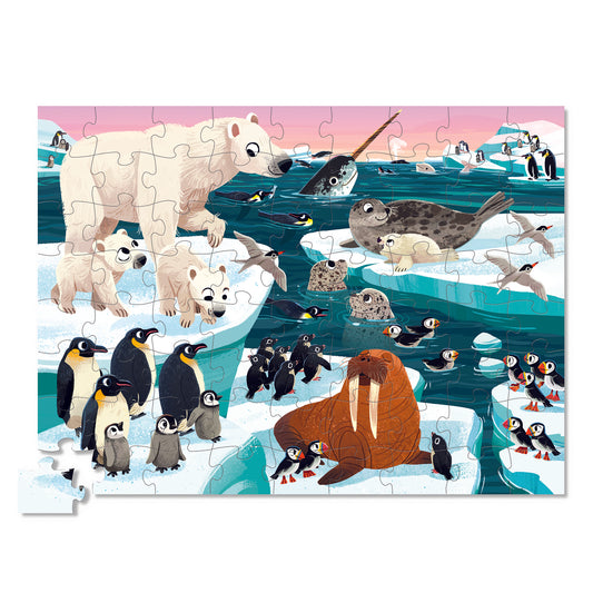 72 Piece Puzzle - Arctic Animals-72 Piece Puzzles-Second Snuggle Preloved