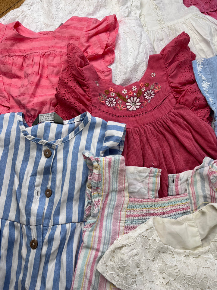 Girls 12-18 Months Dresses x 10-Bundles-Second Snuggle Preloved