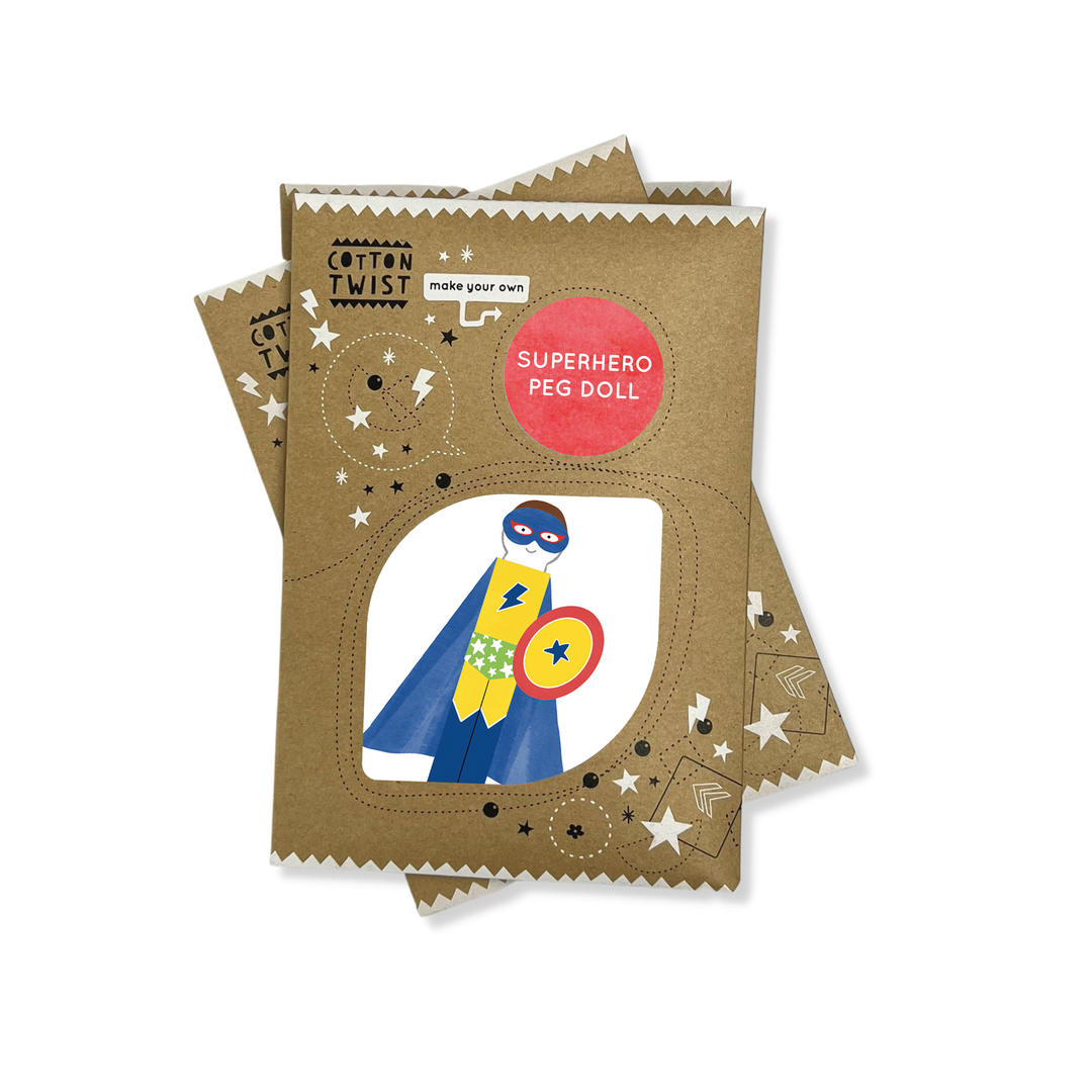 Make Your Own Superhero Peg Doll-Crafting-Second Snuggle Preloved