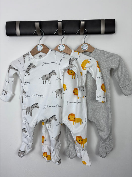 Fred & Flo Up To 3 Months-Sleepsuits-Second Snuggle Preloved