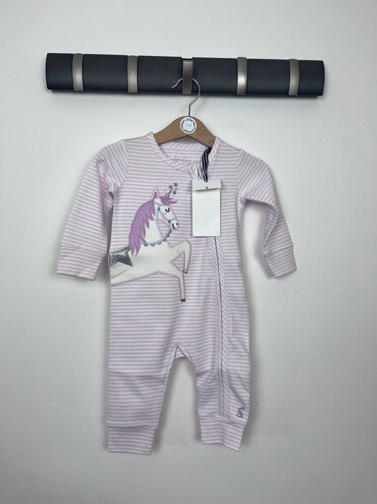 Joules Zipped Unicorn Romper-Rompers-Second Snuggle Preloved
