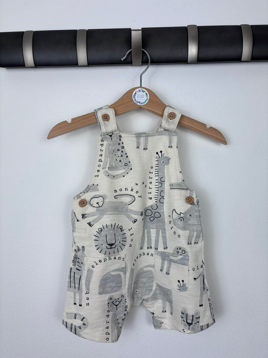 George 0-3 Months-Dungarees-Second Snuggle Preloved