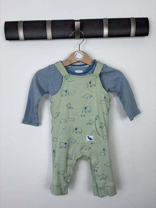 John Lewis 3-6 Months-Dungarees-Second Snuggle Preloved