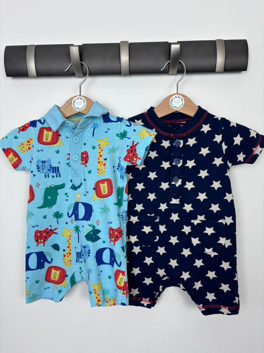 Blue Zoo 0-3 Months-Rompers-Second Snuggle Preloved