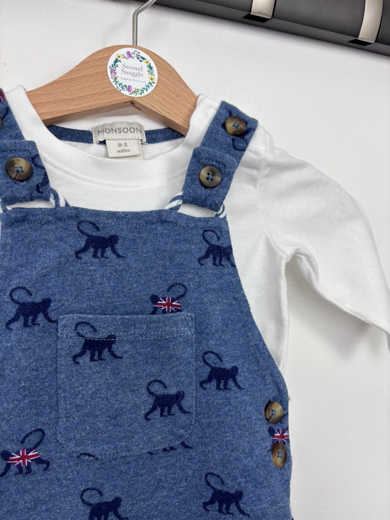 Monsoon 0-3 Months-Dungarees-Second Snuggle Preloved