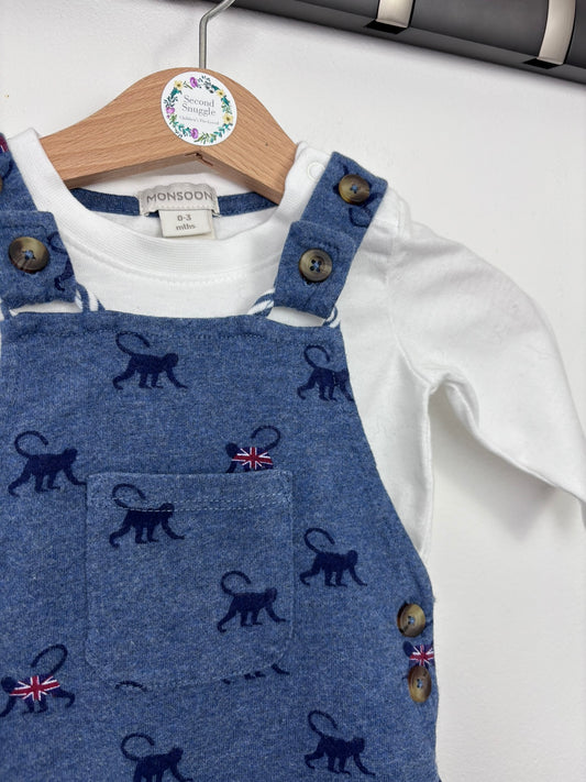 Monsoon 0-3 Months-Dungarees-Second Snuggle Preloved