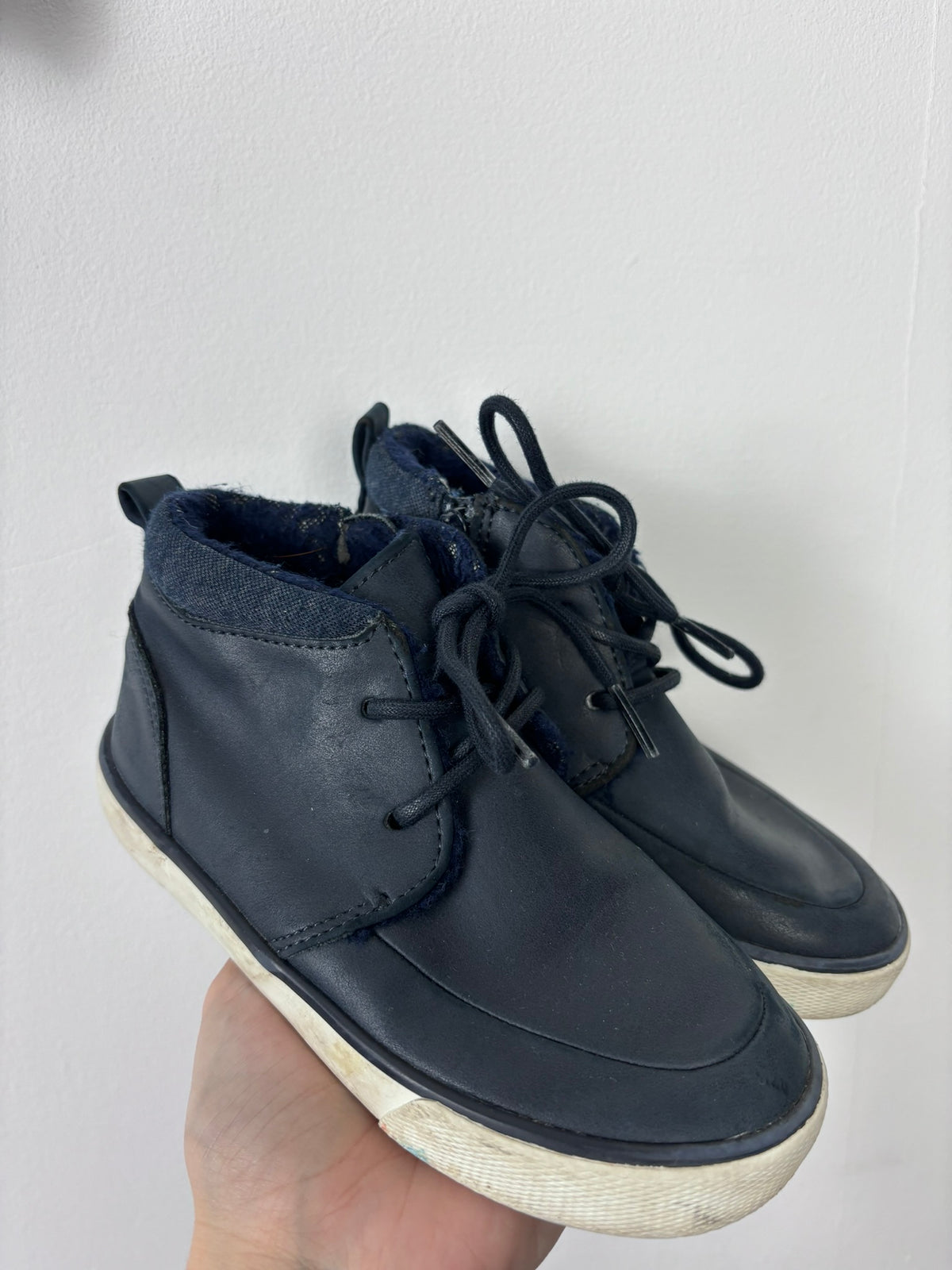 Next Navy Boots UK 10-Shoes-Second Snuggle Preloved