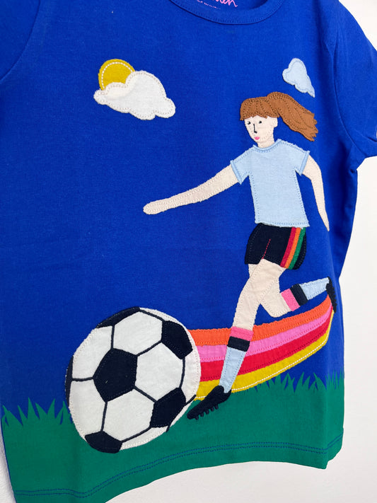 Mini Boden Rainbow Football Top-Tops-Second Snuggle Preloved