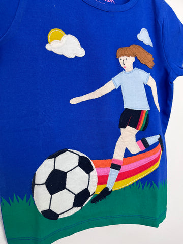 Mini Boden Rainbow Football Top 2-3 Years-Tops-Second Snuggle Preloved