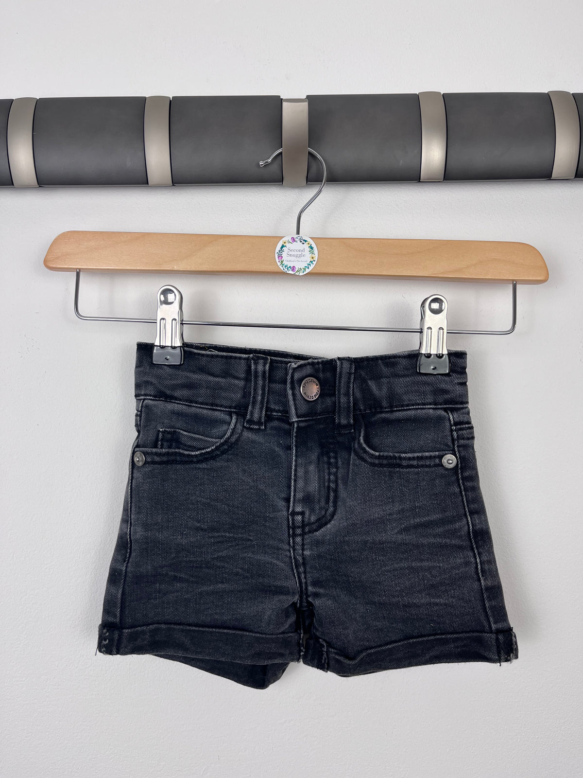 I Dig Denim Black Shorts 18-24 Months-Shorts-Second Snuggle Preloved