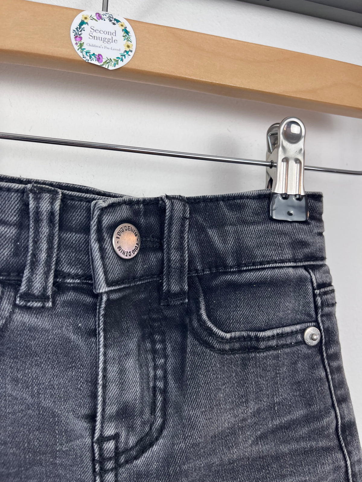 I Dig Denim Black Shorts 18-24 Months-Shorts-Second Snuggle Preloved