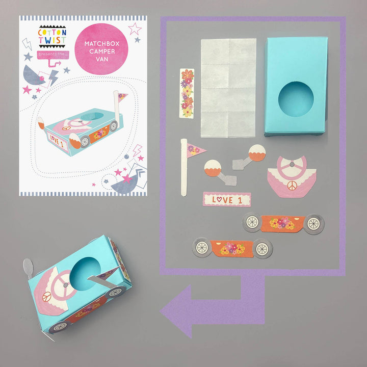Make Your Own Matchbox Camper Van-Crafting-Second Snuggle Preloved