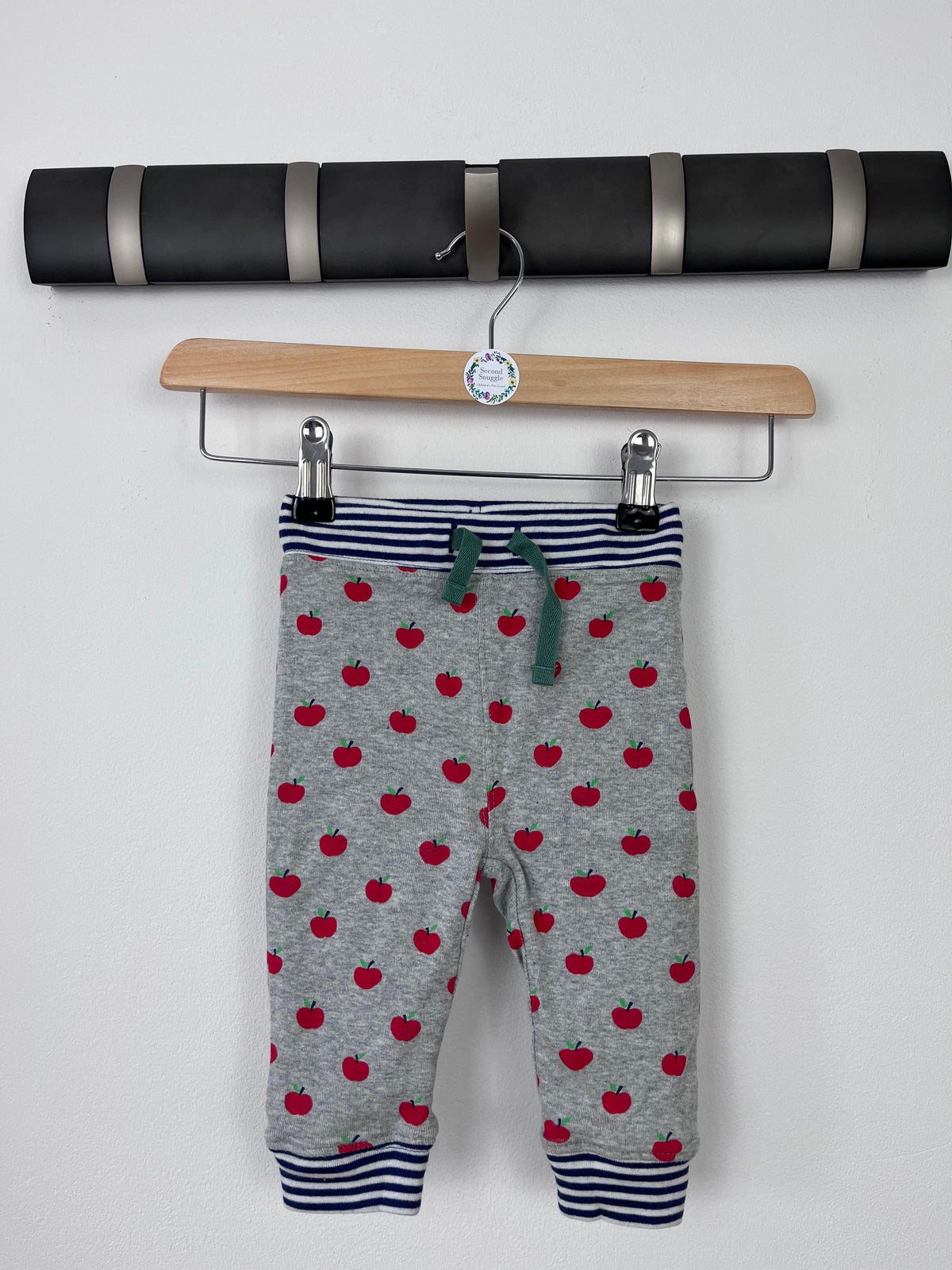 Boden Apple Print Joggers 3-6 Months-Leggings-Second Snuggle Preloved