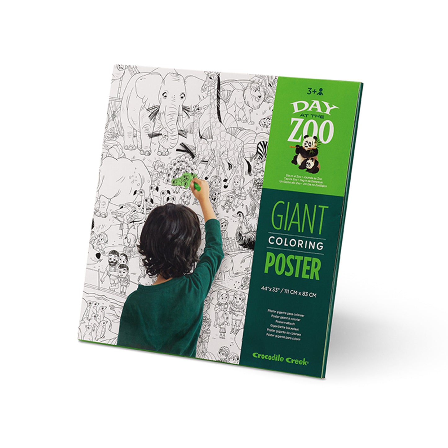 Giant Colouring Poster - Day At The Zoo-Colouring Posters-Second Snuggle Preloved