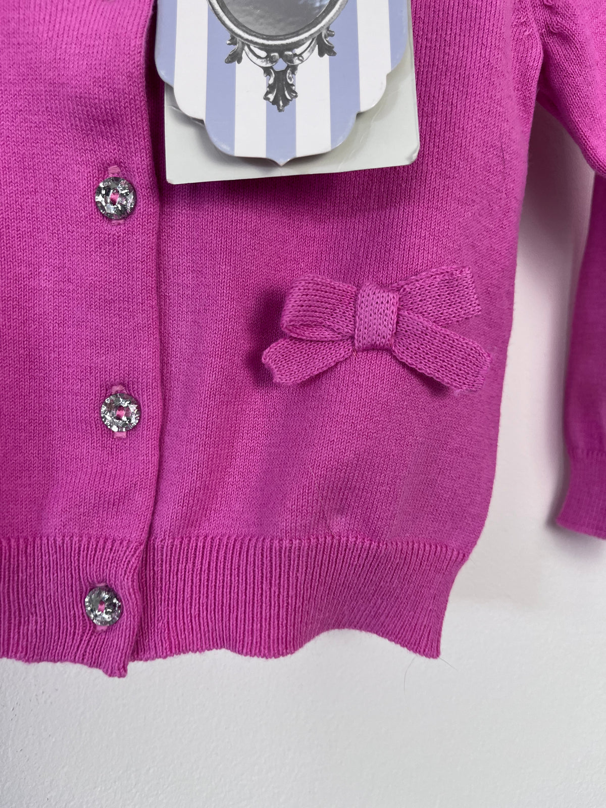Angel's Face Pink Back Detail Cardigan 1-2 Years-Cardigans-Second Snuggle Preloved